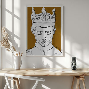 Tablou înramat „Silent Monarch” de Treechild