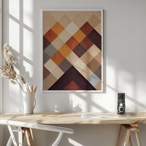Tablou înramat „Geometric Harmony” de Treechild