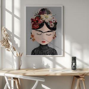 Tablou înramat „Floral Serenity” de Treechild