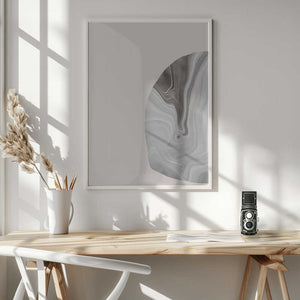 Tablou înramat „Marble Texture with Fluid Lines” de uplusmestudio