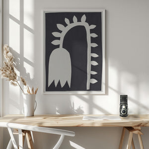 Tablou înramat „Black Tulip #2” de Alisa Galitsyna