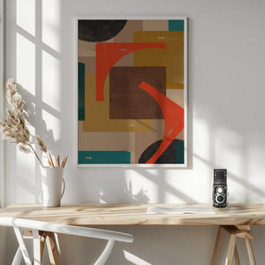 Tablou înramat „Geometric Melody” de THE MIUUS STUDIO