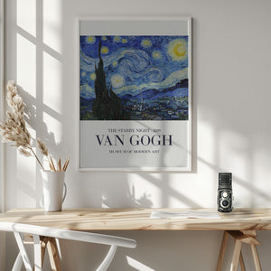Tablou înramat „The Starry Night” de Vincent Van Gogh