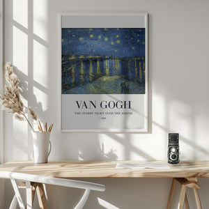 Tablou înramat „The Starry Night Over The Rhone” de Vincent Van Gogh