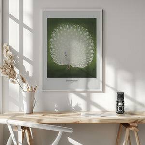 Tablou înramat „Peacock - Wide” de Ohara Koson