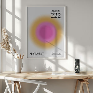 Tablou înramat „Angel Number 222” de Amélie