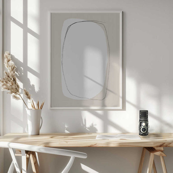 Tablou înramat „Layered Oval Shapes” de uplusmestudio