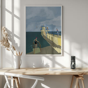 Tablou înramat „Blackrock, Salthill, Galway Ireland Art Print” de Charlotte Trudgett