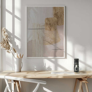 Tablou înramat „Aesthetic Gold-3” de Sally Ann Moss