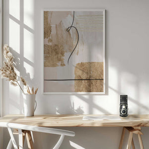 Tablou înramat „Aesthetic Gold-2” de Sally Ann Moss