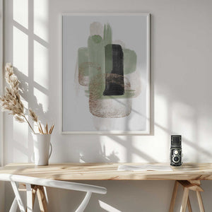 Tablou înramat „Simple Green-3” de Sally Ann Moss