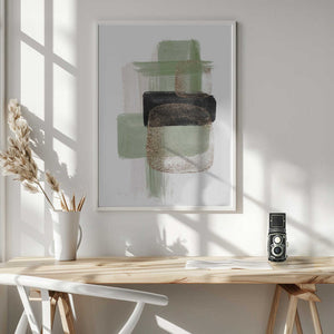 Tablou înramat „Simple Green-2” de Sally Ann Moss