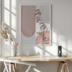 Tablou înramat „boho pink-2” de Sally Ann Moss