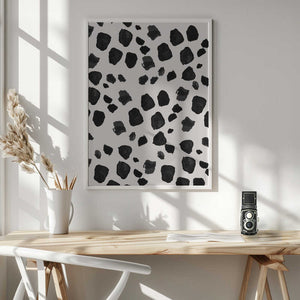 Tablou înramat „Love Black” de Sally Ann Moss