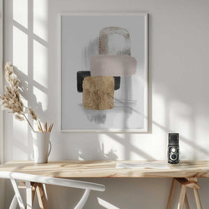 Tablou înramat „Brush Strokes-5” de Sally Ann Moss