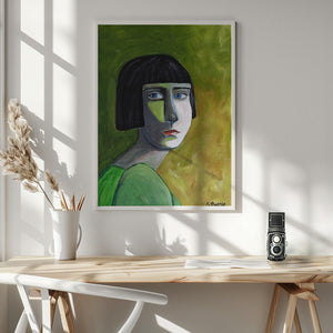 Tablou înramat „Lady with the Look” de Sharyn Bursic