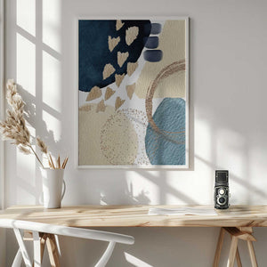 Tablou înramat „Blue Beauty-2” de Sally Ann Moss