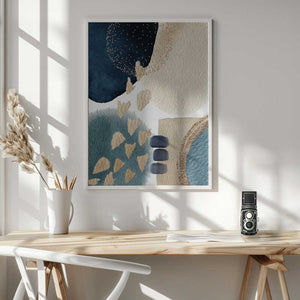 Tablou înramat „Blue Beauty-1” de Sally Ann Moss