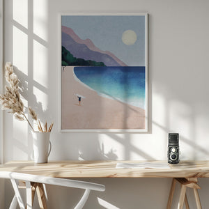 Tablou înramat „Surf Beach” de longwayhome