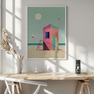 Tablou înramat „Surf Hut” de longwayhome