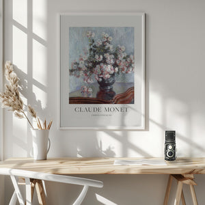 Tablou înramat „Chrysanthemums” de Claude Monet