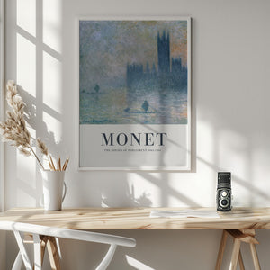 Tablou înramat „The Houses of Parliament” de Claude Monet
