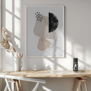 Tablou înramat „Simple-Beige-3” de Sally Ann Moss
