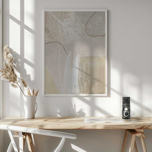 Tablou înramat „Calm Ivory-2” de Sally Ann Moss