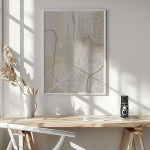 Tablou înramat „Calm Ivory-1” de Sally Ann Moss