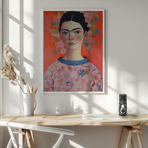 Tablou înramat „Floral Portrait Aura” de Treechild