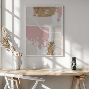 Tablou înramat „Pride of Pink-2” de Sally Ann Moss