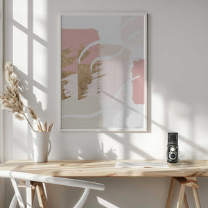 Tablou înramat „Pride of Pink-1” de Sally Ann Moss