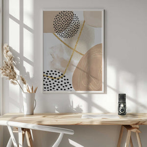 Tablou înramat „Jealous Beige-1” de Sally Ann Moss