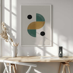Tablou înramat „Geometric Harmony” de THE MIUUS STUDIO