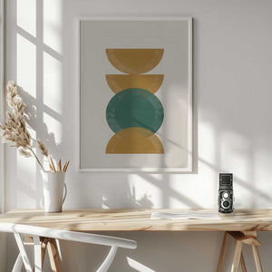 Tablou înramat „Geometric Harmony” de THE MIUUS STUDIO