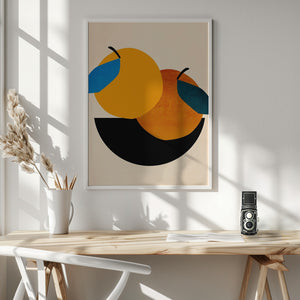 Tablou înramat „Two Oranges” de Kubistika