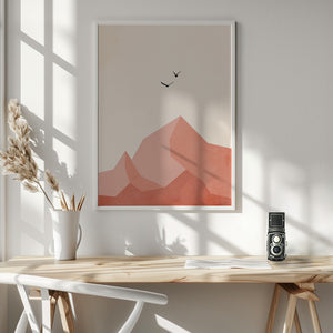 Tablou înramat „Zugspitze, Eins” de Kubistika