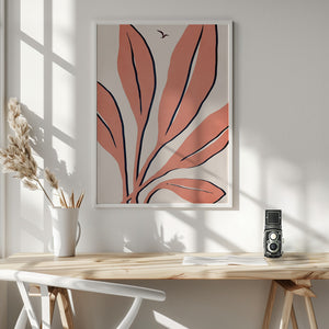 Tablou înramat „Ophelia   Rosé” de Kubistika