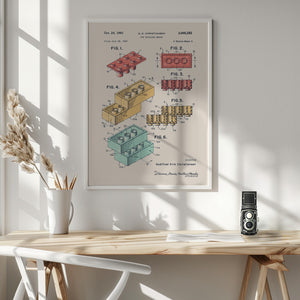 Tablou înramat „Lego Colors” de Florent Bodart