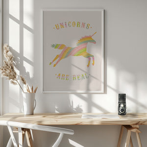 Tablou înramat „Unicorns Are Real” de Florent Bodart