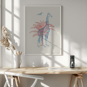 Tablou înramat „Giraffe” de Florent Bodart