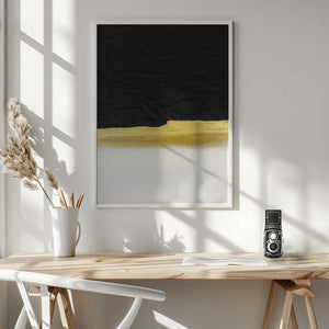 Tablou înramat „Black and White Golden Light” de Alyson Storms