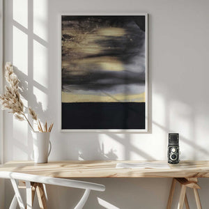 Tablou înramat „Gold Noir” de Alyson Storms