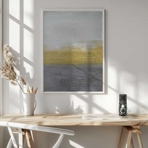 Tablou înramat „Gray and Gold” de Alyson Storms