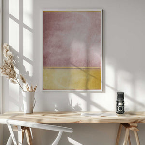 Tablou înramat „Pink and Yellow 3” de Alyson Storms
