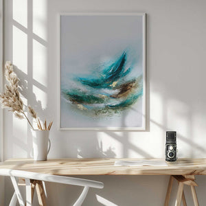 Tablou înramat „Waves Into the Trees” de Alyson Storms