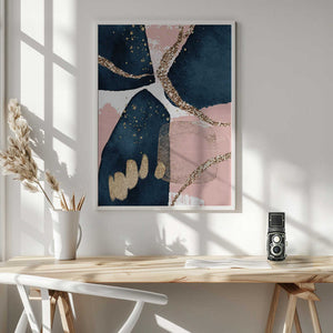 Tablou înramat „Fabulously  Navy -2” de Sally Ann Moss