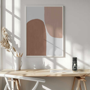 Tablou înramat „Earth Tone Painting” de Melloi Art Prints