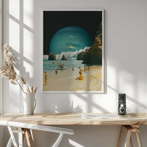 Tablou înramat „Space Beach” de Taudalpoi