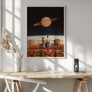 Tablou înramat „Lovers In Space” de Taudalpoi